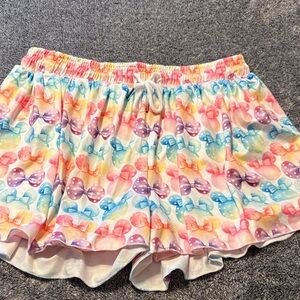 Colorful Bow Print Shorts